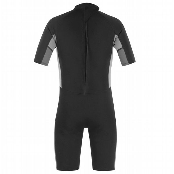 UB Mens Blacktip Mono Shorty Wetsuit (Black/Grey)