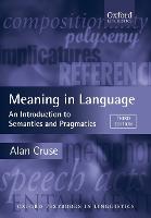 Meaning in Language: An Introduction to Semantics and Pragmatics